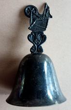 nr 17 antiek verzilverd tafelbel spinnenwiel firma Walra, Antiek en Kunst, Ophalen of Verzenden