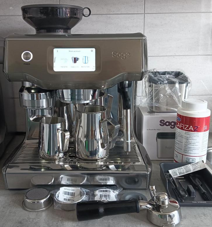 Sage Oracle Touch, Witgoed en Apparatuur, Koffiezetapparaten, Zo goed als nieuw, Espresso apparaat, Ophalen of Verzenden