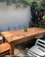 Eettafel, Landelijk en Robuust, Huis en Inrichting, Ophalen, Gebruikt, 50 tot 100 cm, Vijf personen of meer