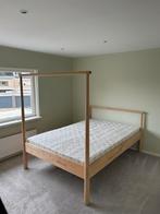IKEA Gjora bed, Huis en Inrichting, Ophalen, Bruin, 140 cm, Zo goed als nieuw
