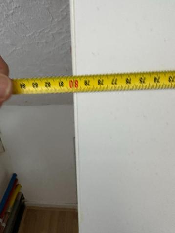 Witte Ikea (bureau) tafel 160 x 80 hoogte verstelbaar - afbeelding 4