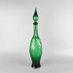 Grote groene Empoli fles groen 48 cm, Antiek en Kunst, Antiek | Glas en Kristal, Ophalen of Verzenden