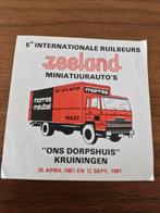 396 Sticker 5e Int.Ruilbeurs Zeeland Miniatuurauto's, Verzamelen, Stickers, Ophalen of Verzenden, Zo goed als nieuw, Overige typen