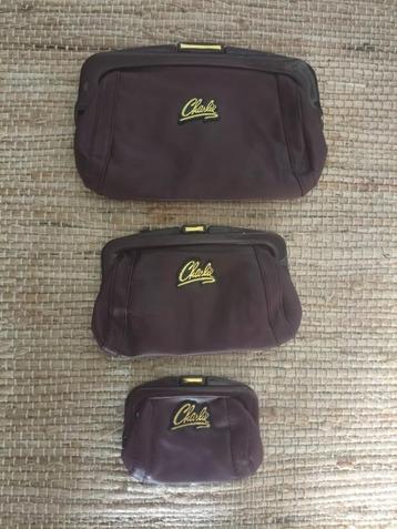 Vintage bordeaux rode dames clutches 3-delig ‘’Charli’’ beschikbaar voor biedingen