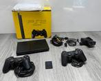 Playstation 2 slim (origineel) incl. spellen, Ophalen, Gebruikt, Zwart, Met games