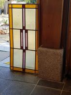 Klein vintage glas in lood raam, Ophalen of Verzenden, Minder dan 80 cm, Glas in lood, Minder dan 80 cm