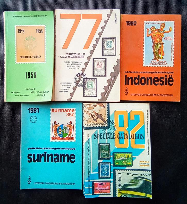 Div. Postzegel catalogussen Nederland, Suriname, Indonesië, Boeken, Catalogussen en Folders, Zo goed als nieuw, Catalogus, Ophalen of Verzenden