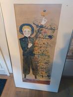 Kees Romer Schilderij - Jongen met Vogelkooi, Antiek en Kunst, Ophalen of Verzenden