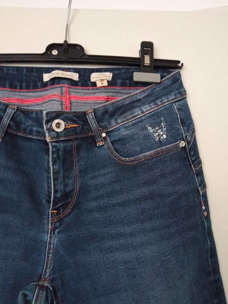 FRACOMINA Jeans Napoli TinaShape -up Skinny Strass nieuw m31, FRACOMINA Jeans, Blauw, Nieuw, Ophalen of Verzenden