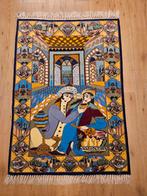 Vintage handgeknoopt perzisch tapijt isfahan 113x73, Info@SlatsAntiek.nl, 100 tot 150 cm, Perzisch, Rechthoekig