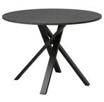 Ronde eettafel met 4 stoelen - ikea, Huis en Inrichting, Tafels | Eettafels, Ophalen, 100 tot 150 cm, Rond, Zo goed als nieuw