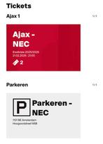 2 x FIELD BUSINESS SEATS RIJ 1!!! AJAX - NEC, Tickets en Kaartjes, Twee personen