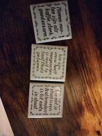 Vintage tegeltjes met spreuken, Ophalen of Verzenden