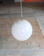 Drie glazenbollen hanglampen, Huis en Inrichting, Ophalen, Gebruikt, Glas, Gispen
