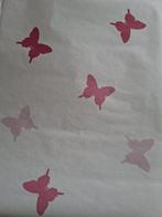behang (voor kinderkamer), Huis en Inrichting, Stoffering | Behang, Ophalen, 25 tot 50 m², Roze, Butterflies - pink