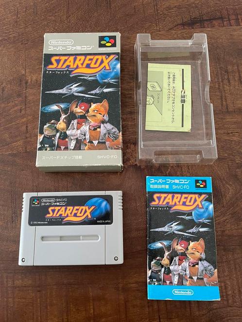 Starfox Starwing SNES Super Nintendo SFC CIB Compleet NTSC-J, Spelcomputers en Games, Games | Nintendo Super NES, Gebruikt, 1 speler