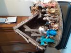 Houten kerststal( vintage) plastik figuren, mogelijkheid tot, Diversen, Kerst, Ophalen of Verzenden, Zo goed als nieuw