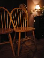 Houten eetkamerstoelen 3 stuks, Ophalen, Gebruikt, Hout, Drie