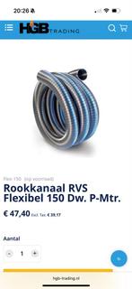 Rookkanaal RVS Flexibel dubbelwandig, Ophalen, Nieuw, Rvs, Minder dan 2 meter