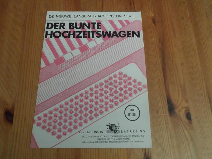 De nieuwe langerak accordeon serie - 11x, Muziek en Instrumenten, Bladmuziek, Nieuw, Artiest of Componist, Populair, Accordeon