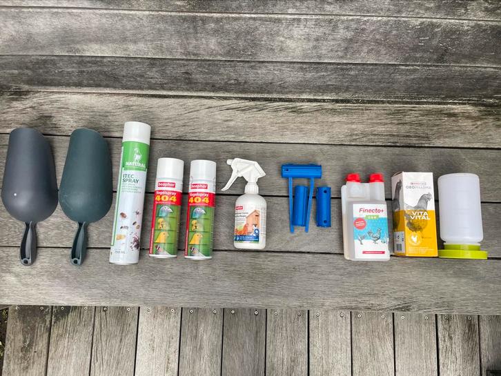 Diverse kippen benodgidheden (o.a. tegen bloedluis), Dieren en Toebehoren, Pluimvee | Toebehoren, Gebruikt, Overige typen, Ophalen