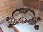 Brocante kroonluchter, Ophalen