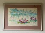 Romantische aquarel waterlelie, Ophalen