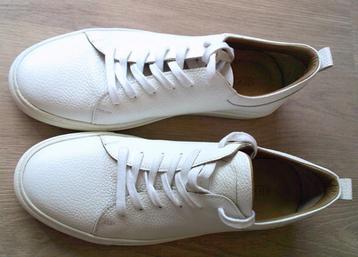 Sigotto UOMO NIEUWE witte leren sneakers gympen maat 44 beschikbaar voor biedingen
