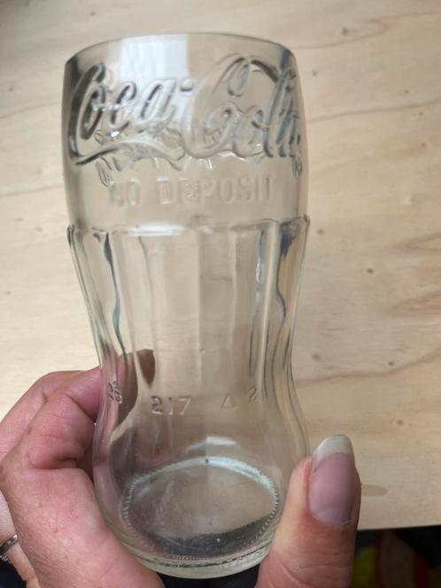 Vintage Coca-Cola Glazen in orgineel krat, Verzamelen, Glas en Borrelglaasjes, Zo goed als nieuw, Frisdrankglas, Ophalen of Verzenden
