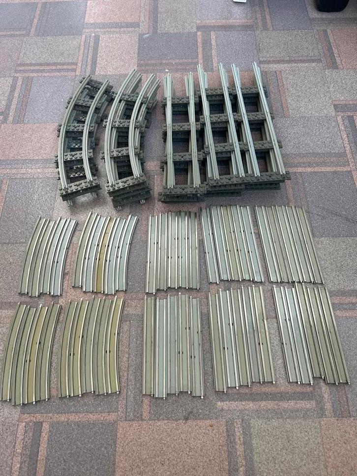 Lego 12V Rails jaren 80 - Grote Set!, Kinderen en Baby's, Speelgoed | Duplo en Lego, Gebruikt, Ophalen of Verzenden