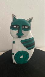 Vintage houten katten figuur Laurel Burch-stijl, Antiek en Kunst, Kunst | Beelden en Houtsnijwerken, Ophalen of Verzenden