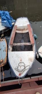 Grachtenboot vlet met elektrische buitenboordmotor, Watersport en Boten, Ophalen, Gebruikt, Tot 10 pk, Staal