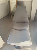Lounge stoel van Goosens + poef, Huis en Inrichting, Stoelen, Ophalen, Gebruikt, Metaal, Eén