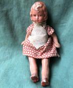 Antiek geverfd porselein poppenhuis popje., Antiek en Kunst, Antiek | Speelgoed, Ophalen of Verzenden