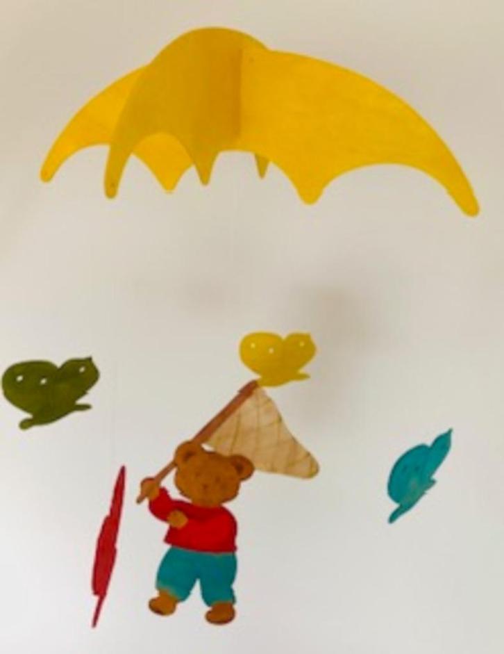 Houten beren mobile (waldorf), Kinderen en Baby's, Overige Kinderen en Baby's, Zo goed als nieuw, Ophalen
