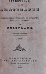 Jaarboek voor ambtenaren/belasting. 1839/1840. * Zie tekst., Boeken, Nederland, Overige onderwerpen, Ophalen, Gelezen