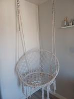 Hangstoel 'knoet' beige, Huis en Inrichting, Stoelen, Ophalen, Zo goed als nieuw, Overige kleuren, Eén
