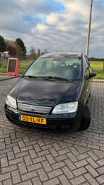 Fiat Idea 1.4 16V AUT 2006 Zwart, Auto's, Idea, 400 kg, Zwart, Origineel Nederlands