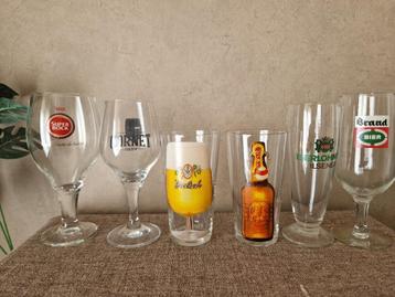 Bierglazen oa Cornet, Iserlohner, Brand, Grolsch, Nieuw!