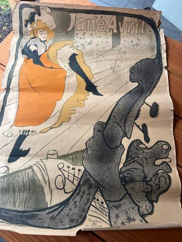 Jane Avril Affiche door Toulouse-Lautrec beschikbaar voor biedingen
