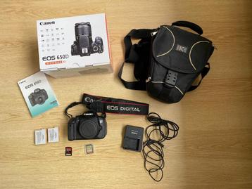 Canon EOS 650D Body + toebehoren (zie omschrijving) beschikbaar voor biedingen