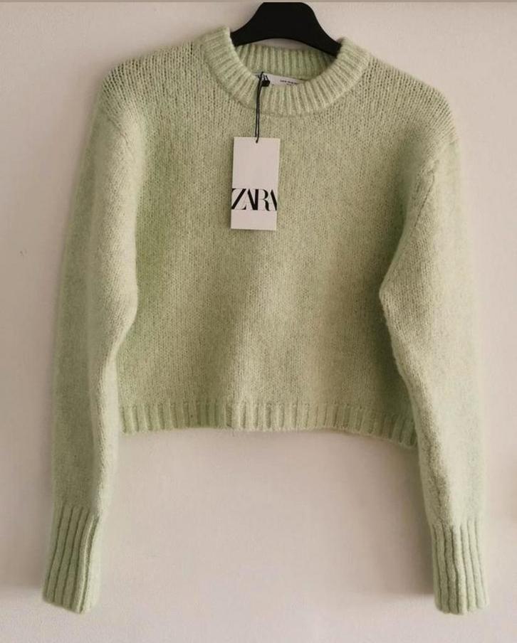 ZARA trui met wol en alpaca mt. M/L, Kleding | Dames, Truien en Vesten, Nieuw, Maat 38/40 (M), Groen, Verzenden