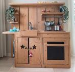 Grote kinderkeuken met toebehoren, Kinderen en Baby's, Ophalen, Gebruikt, Hout, Speelkeuken
