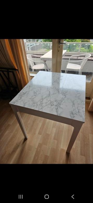 Witte IKEA eettafel  80x70 niet uitschuifbaar. Snel ophalen! beschikbaar voor biedingen
