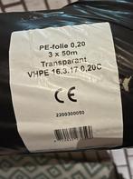 PE bouwfolie transparant 3x50 mtr dikte 0,2mm, Doe-het-zelf en Verbouw, Zeil en Folie, Ophalen, Nieuw, 15 m² of meer, Folie