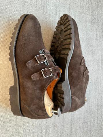 Bontoni “Amante” double strap light briwn suede shoe beschikbaar voor biedingen
