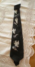 Vintage stropdas - The Beatles / zwart / wit, Gold - City, Zwart, Ophalen of Verzenden, Zo goed als nieuw