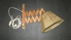 Retro wandlamp /schaarlamp, Huis en Inrichting, Ophalen of Verzenden, Gebruikt, Hout, Retro