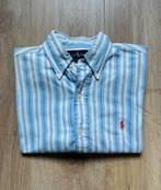 Ralph Lauren blouse gestreept blauw/wit, Blauw, Halswijdte 38 (S) of kleiner, Ralph Lauren, Ophalen of Verzenden