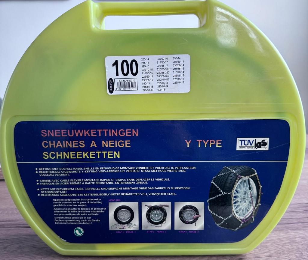 Sneeuwkettingen type Y 100 nieuw, Auto diversen, Sneeuwkettingen, Ophalen, Nieuw